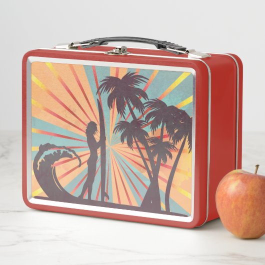 Surfer Girl Metal Lunch Box (Beispiel)