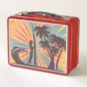 Surfer Girl Metal Lunch Box (Rückseite)