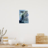 Surfer Girl mit Fitness Goals! Poster (Küche)