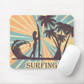 Surfer Girl Mousepad (Mit Mouse)