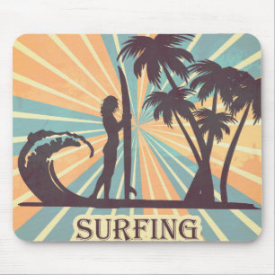 Surfer Girl Mousepad
