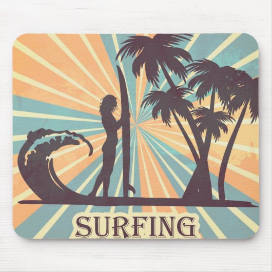 Surfer Girl Mousepad (Vorne)