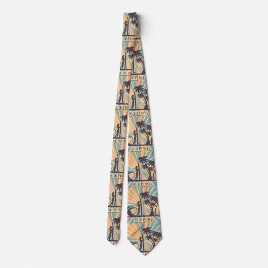 Surfer Girl Necktie Krawatte (Rückseite)