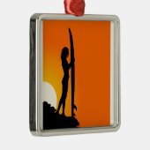 Surfer Girl Ornament (Rechts)