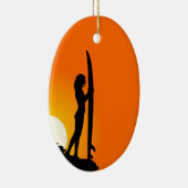 Surfer Girl Ornament (Rechts)