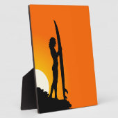 Surfer Girl Plaque Fotoplatte (Seite)