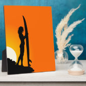 Surfer Girl Plaque Fotoplatte (Seite)