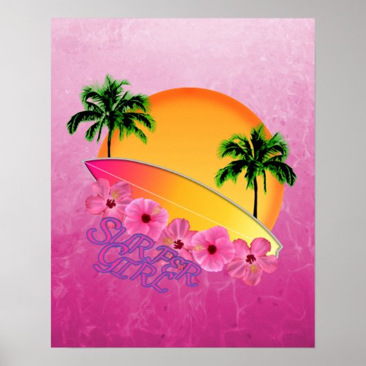 Surfer Girl Poster (Vorne)