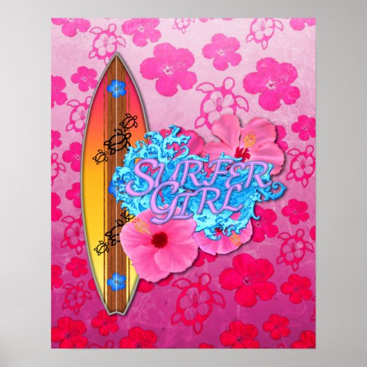 Surfer Girl Poster (Vorne)