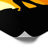 Surfer Girl Poster (Ecke)