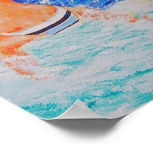 Surfer Girl Poster (Ecke)
