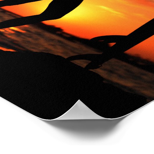 Surfer Girl Poster (Ecke)