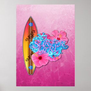 Surfer Girl Poster
