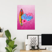 Surfer Girl Poster (Heimbüro)