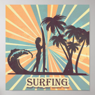 Surfer Girl Poster