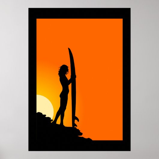 Surfer Girl Poster (Vorne)