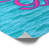 Surfer Girl Poster (Ecke)