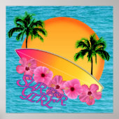 Surfer Girl Poster (Vorne)