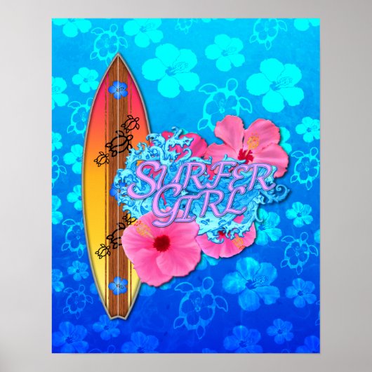 Surfer Girl Poster (Vorne)