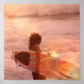 Surfer Girl Poster Print (Vorne)