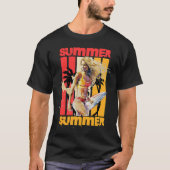 Surfer Girl Retro Sommer T-Shirt (Vorderseite)