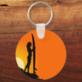 Surfer Girl Schlüsselanhänger (Vorderseite)