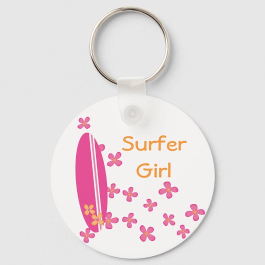 Surfer Girl Schlüsselanhänger (Vorderseite)
