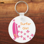 Surfer Girl Schlüsselanhänger (Vorderseite)
