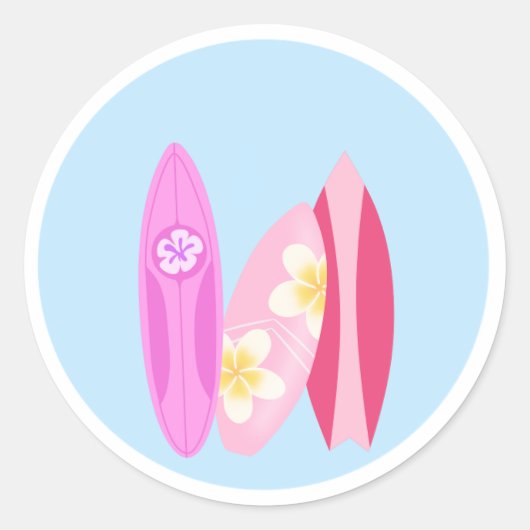 Surfer Girl Sticker (Vorderseite)