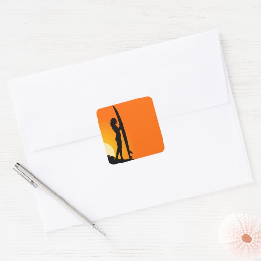 Surfer Girl Sticker (Umschlag)