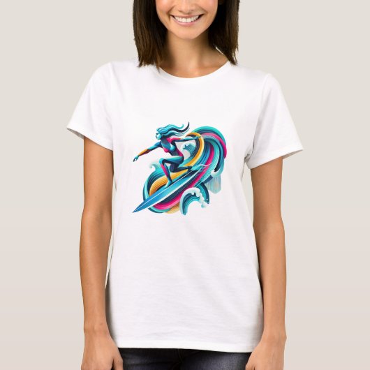 Surfer Girl T - Shirt (Vorderseite)