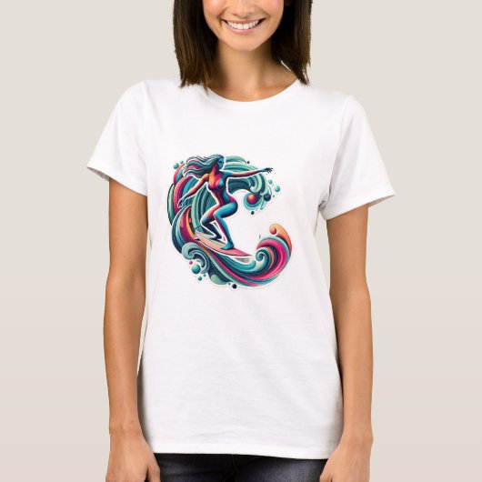 Surfer Girl T - Shirt (Vorderseite)