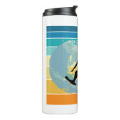 Surfer Girl Vintag Sunset Thermosbecher (Nach links gedreht)