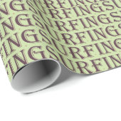 Surfer Girl Wrapping Paper Geschenkpapier (Rolleneckpunkt)