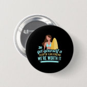 Surfer Girlfriend Button (Vorne & Hinten)