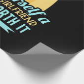 Surfer Girlfriend Geschenkpapier (Ecke)