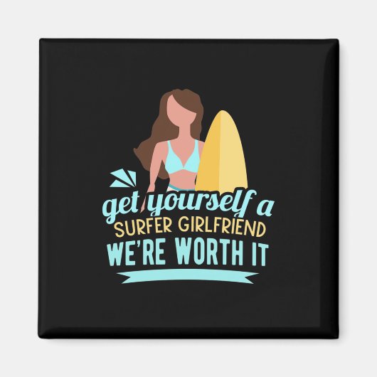 Surfer Girlfriend Magnet (Vorne)
