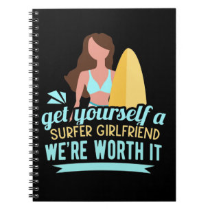 Surfer Girlfriend Notizblock