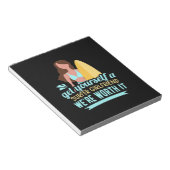 Surfer Girlfriend Notizblock (angewinkelt)