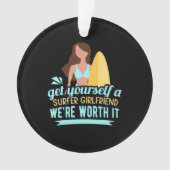 Surfer Girlfriend Ornament (Vorderseite)
