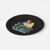 Surfer Girlfriend Pappteller (Schrägansicht)