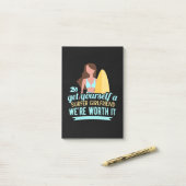 Surfer Girlfriend Post-it Klebezettel (Auf Schreibtisch)