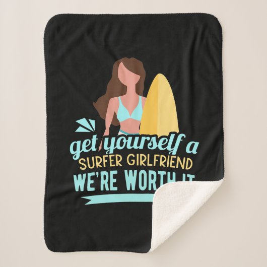 Surfer Girlfriend Sherpadecke (Vorderseite)
