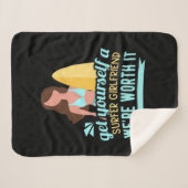 Surfer Girlfriend Sherpadecke (Vorderseite (Horizontal))