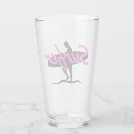 Surfer Glass Glas (Rückseite)