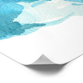 Surfer | Glück kommt in Wellen Inspiration Poster (Ecke)