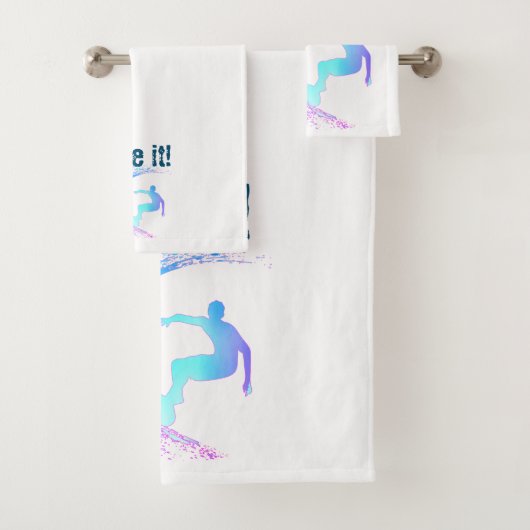 Surfer Graffiti Style Badhandtuch Set (Insitu)