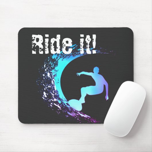 Surfer Graffiti Style Mousepad (Mit Mouse)