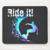 Surfer Graffiti Style Mousepad (Vorne)