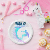 Surfer Graffiti Style Pappteller (Party)